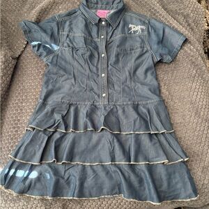 Denim Blue Kids Dress